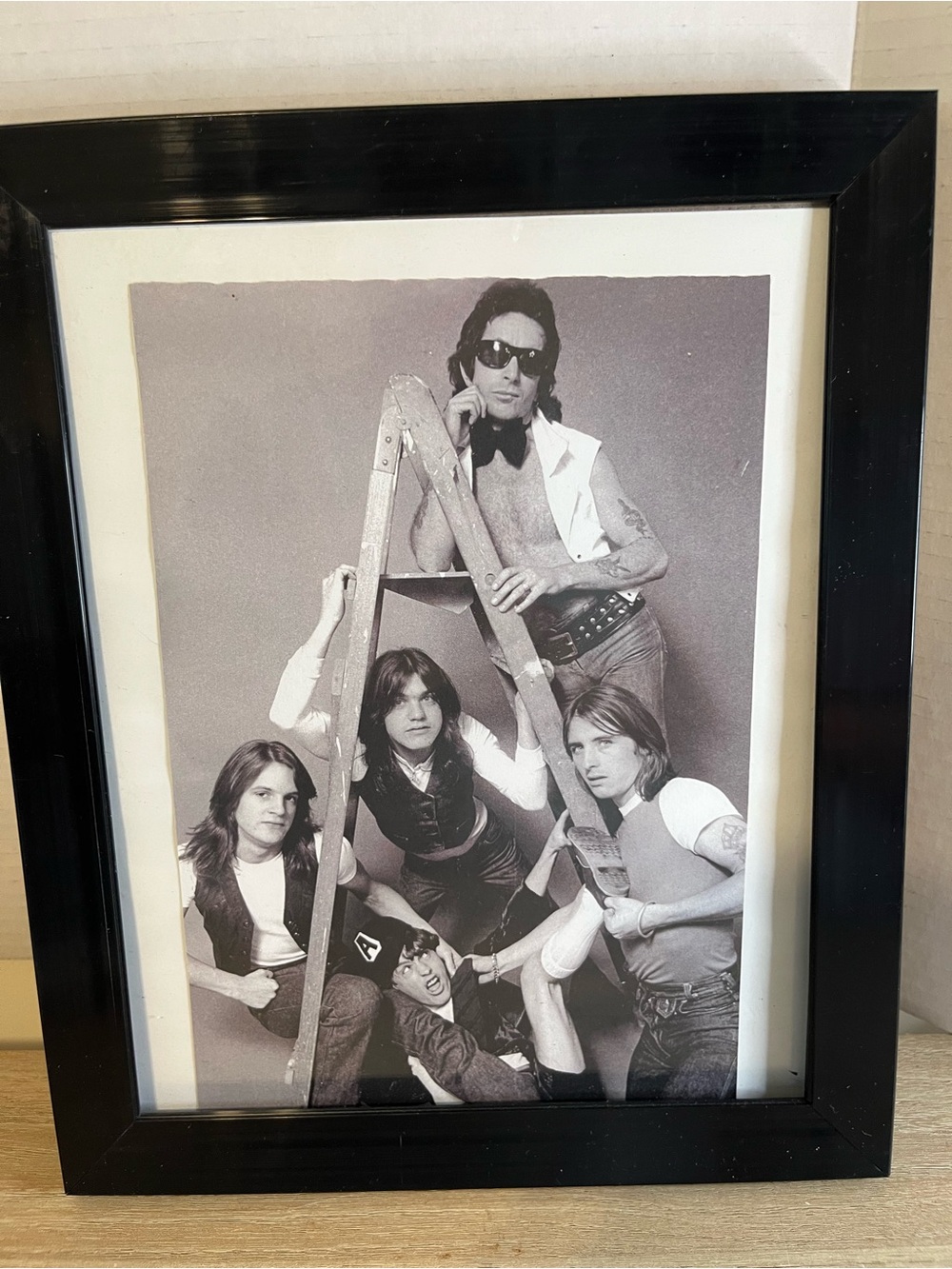 AC/DC Black Framed Photo Art - Classic Band Portrait